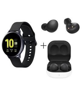 TWS Watch Active 2 44mm Aluminyum Mat Siyah ve  Buds 2 Siyah İthalatçı Garantili