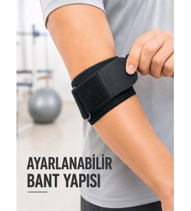Golfçü Dirseği Bandajı Spor ve Günlük Kullanım İçin Dirsek Bandı