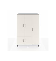 Hyperion Dolap 7 Raflı 5 Kapaklı Tek Askılı 132x44x195 Antrasit-Aytaşı/Antrasit