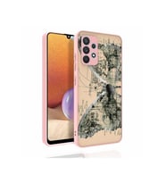 Samsung Galaxy A32 4G Uyumlu Kılıf Desenli Kamera Korumalı Parlak Zore Nora Kapak (Model 4)