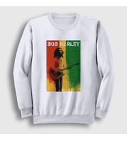 Presmono Unisex Beyaz Legend Bob Marley Sweatshirt 264971tt