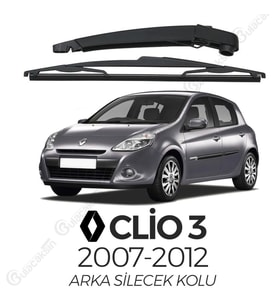 Renault Clio 3 2007 - 2011 Arka Silecek Kolu ve Silecek Seti