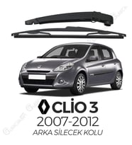 Renault Clio 3 2007 - 2011 Arka Silecek Kolu ve Silecek Seti
