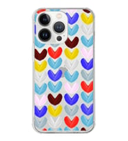 PrintiFy Apple iPhone 13 Pro Max Uyumlu Water Color 1 Baskılı Şeffaf Köşe Korumalı Antişok Kılıf