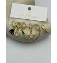 Vip 6'lı Gold Küpe - 25-vip176