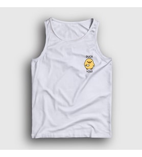 Presmono Unisex Beyaz Duck You Ördek Atlet 447099tt (Beyaz)