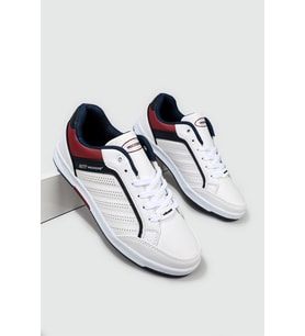WİCKERS 1777 Erkek Sneaker Günlük Spor Ayakkabı BEYAZ_LACİVERT_BORDO (Beyaz - Bordo)