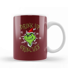 Drink Up Grinches Kupa Bardak Porselen
