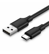 Schitec 70W UsbA to Type-C Data ve Fast Şarj Kablosu 1m Siyah