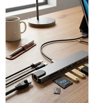 Type C Çoklu Port Hub 8 Port USB HDMI SD Kart Ethernet Adaptör