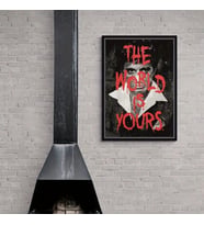 Dünya Senin Poster Tony Montana The Scarface Film Posteri - Çerçevesiz