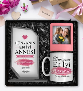 Anneler Gününe Özel Kişiye Özel Kristal Cam Plaket & Tasarım Kupa & Kişiye Özel Fotoğraf Çerçevesi