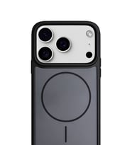 iPhone 17 Pro 6.3" MagSafe Destekli Premium Soft Silikon Kılıf Kömür