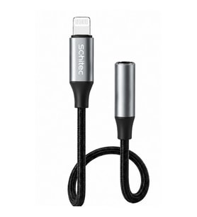SChitec Lightning to 3.5mm AUX Dönüştürücü 10cm Siyah HG/AXT-01