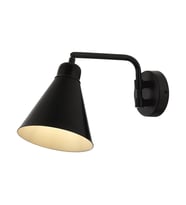 AVONNI AP-62077-02 Siyah Boyalı Aplik E27 Metal 25x12cm