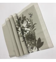 Çiçekli Desen Modal Seri Şal Eşarp Askısı ile Birlikte 75x200 cm Krem Bej-75x200