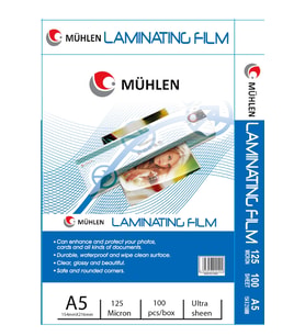 Mühlen Laminasyon Makinesi Filmi 125 Mc A5 1 Paket 100 Adet