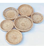 Prickly Hasır Duvar Tabağı Seti_ 6'lı set