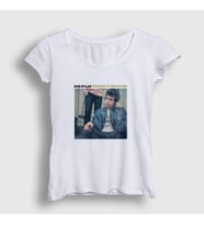 Presmono Kadın Beyaz Highway 61 Revisited Bob Dylan T-Shirt 301491tt