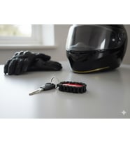Honda Marka Uyumlu Motosiklet Anahtarlığı (Kırmızı-Beyaz)