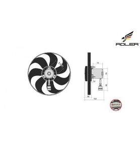 6X0959455F Fan Motoru ( Uzun Motor ) - A3-Arona-Beetle-Bora-Cordoba-Fabia-Golf-Ibiza-Lupo-Octavia-Po