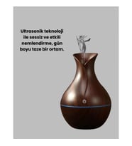 130 ml Ultrasonik Oda Nemlendirici ve Uçucu Yağ Difüzörü – 7 Renk LED Işıklı, USB