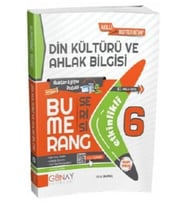 Günay Yayınları 6 Bumerang Din Kült. Ve Ahlak Bil. Etkinlikli Kitap (2022-2023) Günay Yayınları (Çok Renkli)