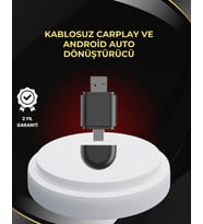 Northcity Kablosuz CarPlay ve Android Auto Adaptörü – USB-A & Type-C Girişli Plug & Play Akıllı Çözüm