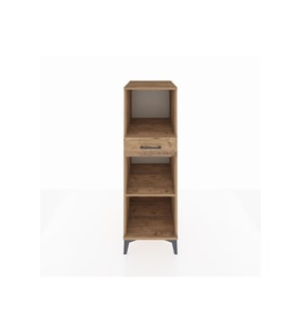 Kronos Dolap 2 Raflı Tek Çekmeceli 44x59x134 Çam-Çam