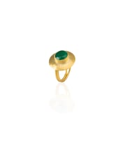 Kadir Jewellery 22 Ayar Altın Kaplama Zirkon Taşlı Kadın Vintage Yüzük