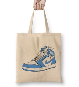 Air Jordan 1 UNC Jordan 1 Bez Çanta Uzun Saplı