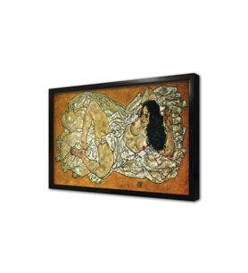 A Reclining Woman Çerçeveli Mdf Tablo