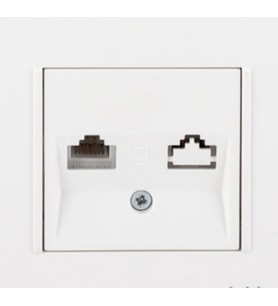 Netelsan  Data Prizi Rj 45 Cat6 + Çerçeve Dahil (Beyaz)