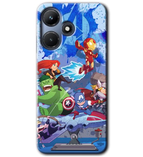 İnfinix Hot 30i Kılıf HD Desen Baskılı Kılıf - Avengers Cartoon
