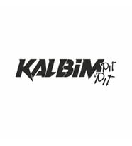 Kalbim Pıt Pıt Araba Sticker siyah 16x4 CM (Siyah)