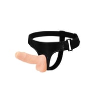 15 cm Belden Bağlamalı İçi Dolu Strapon Penis