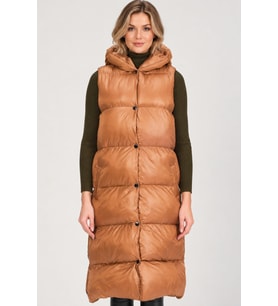 Dewberry Kadın %100 Polyester Xexese Yelek Camel Z9734 Günlük Dış Giyim, Katmanlı Kombin, Hafta Sonu Kombini
