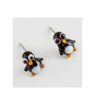 Penguen Cam Küpe