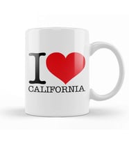 I Heart California Kupa Bardak Porselen