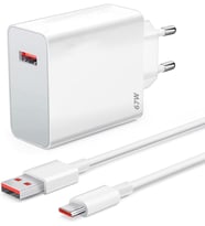 Xiaomi uyumlu 67w usb adaptör ve 1mt Usb Typec Kablo şarj seti