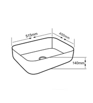 E-4619A Tezgah Üstü Porselen Lavabo