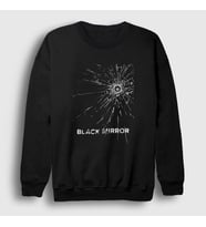Presmono Unisex Siyah Cover Black Mirror Sweatshirt 182078tt