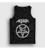 Presmono Unisex Siyah Skulls Anthrax Atlet 10469tt