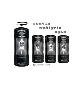 Plaj Stili Büyük Güneş Gözlüğü Siyah çerçeve  Turuncu Cam   UV400 yüksek koruma140mm Unisex