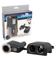 Olesson 1526 12-24V Tek USB Girişli 120W 80 CM Kablolu 3 LÜ Araç Çakmak Çoklayıcı