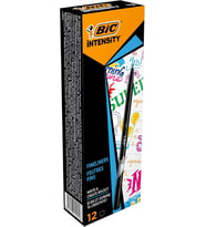Intensity Fine Liner İnce Uçlu Siyah Keçeli Kalem 12'li Kutu, 0.4 mm İnce Kalınlıkta Uç, Su Bazlı Mürekkep