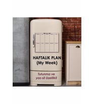 My Week (buzdolabı) Haftalık Plan 3lü 40cm-50cm + KALEM
