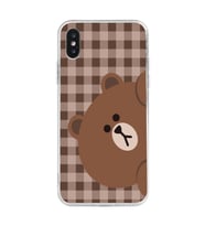 Iphone XSMAX Uyumlu Ayıcık Tasarımlı Şeffaf Telefon Kılıfı