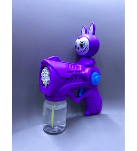 Karakterli Köpük Tabancası Büyük Boy Mega Işıklı Pilli Otomatik Baloncuk Makinesi Bubble Gun Sürekli Baloncuk Çıkar