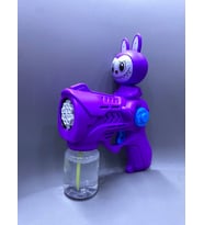 Karakterli Köpük Tabancası Büyük Boy Mega Işıklı Pilli Otomatik Baloncuk Makinesi Bubble Gun Sürekli Baloncuk Çıkar